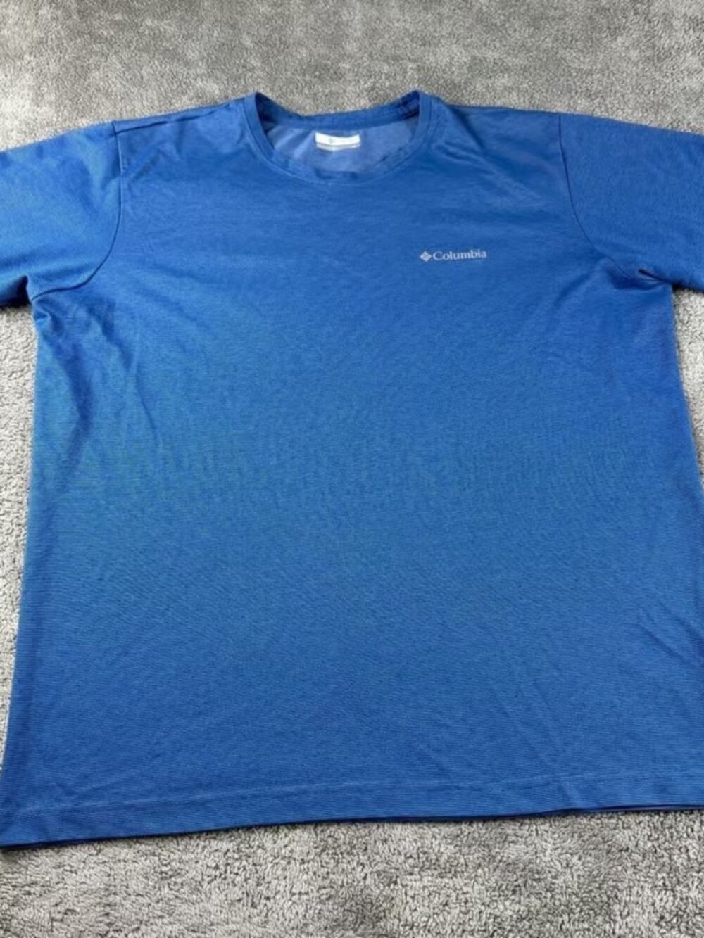 Columbia Shirt Men Large Blue Athletic Crewneck